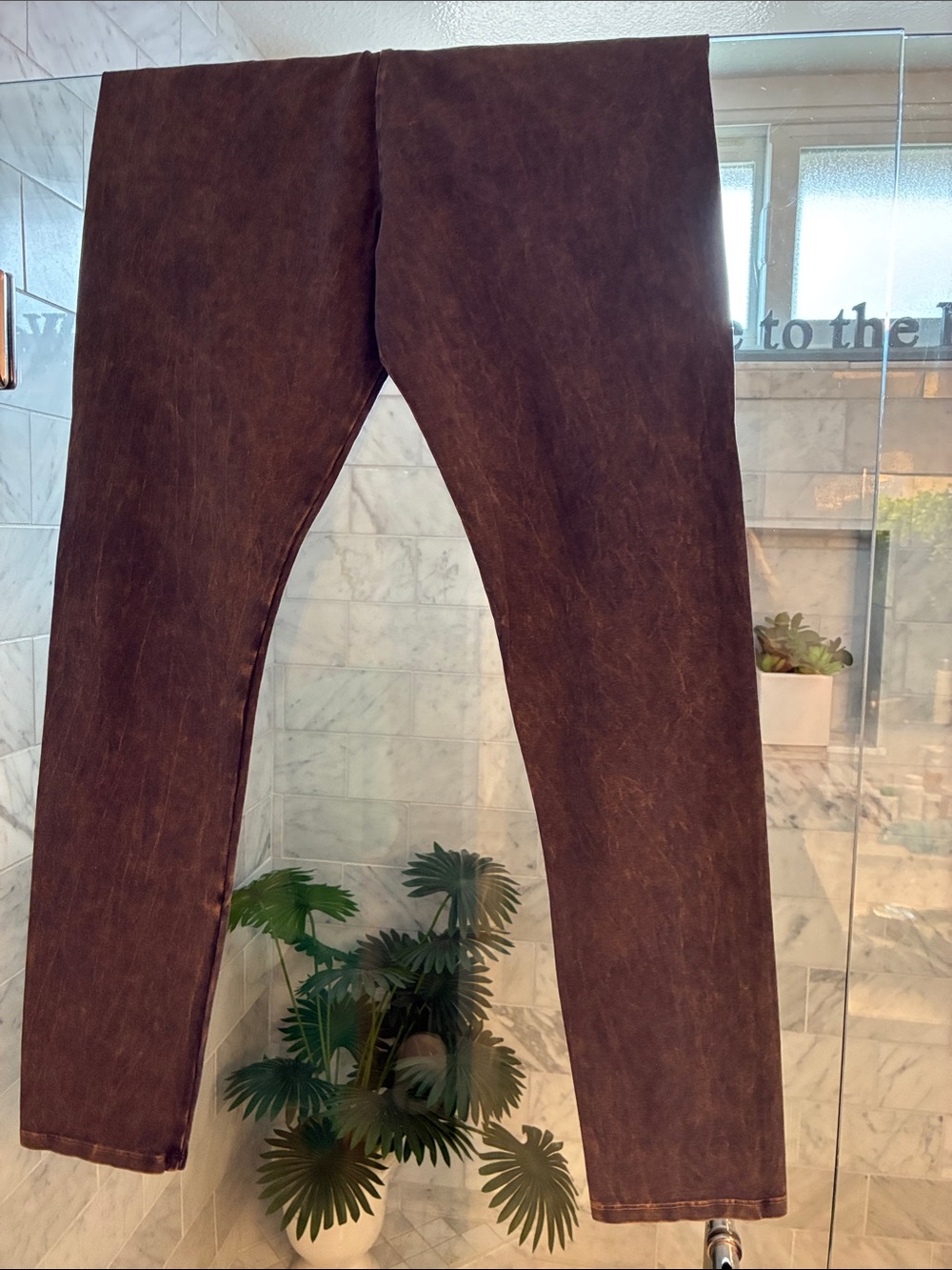 Leggings acid wash extra large new without tags